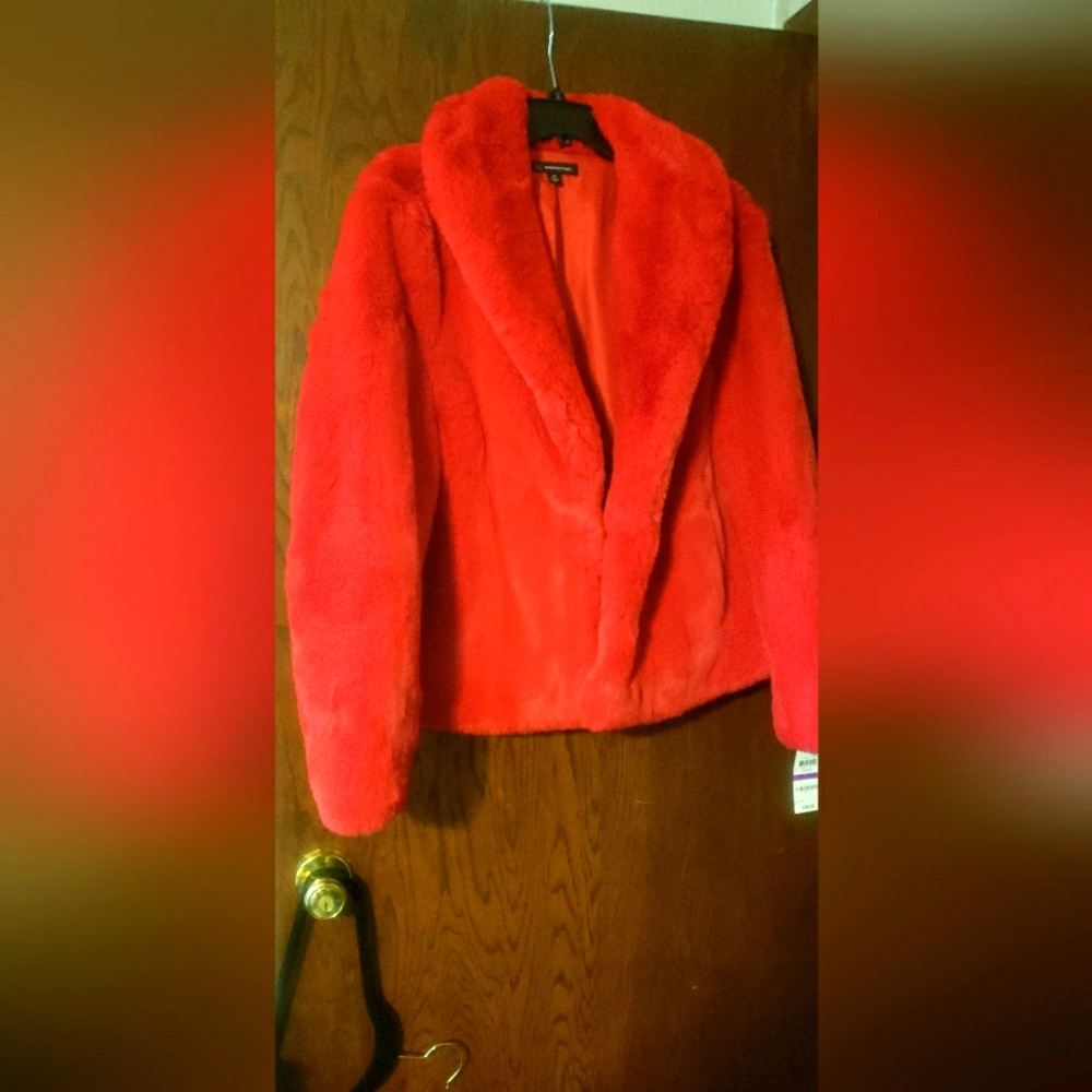 Red Faux Fur Jacket